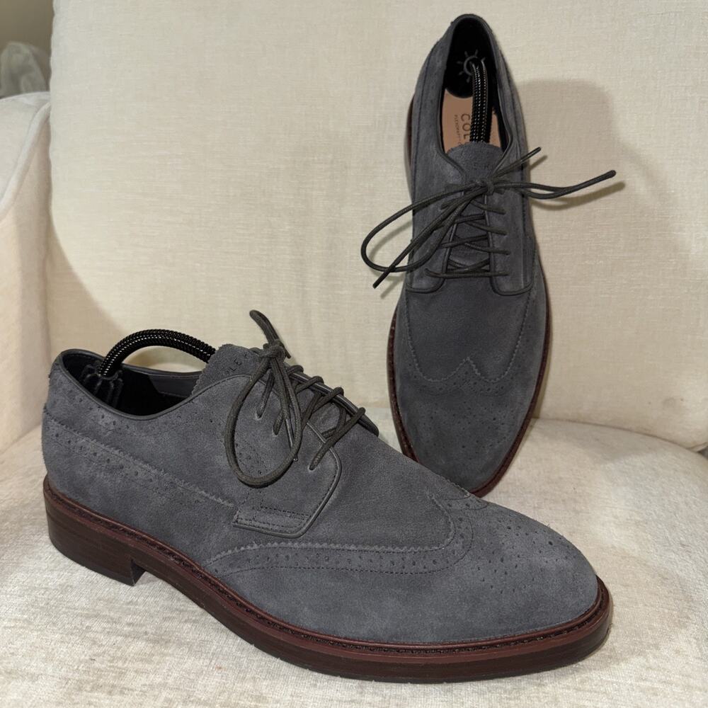 Man's Oxfords Cole Haan Judson Grand 360 Leather Wingtip Oxfords Shoes 10.5 EUC